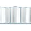 Safetots Cancelletto di Sicurezza Extra Alto con Parte Superiore Incurvata, 161cm - 170cm, Grigio Opaco, Extra Alto con 100cm di Altezza, Montaggio a Pressione per Scale, Barriera di Sicurezza