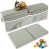 Sutowe Set di 2 ginocchiere e gomitiere per bagnetto del bambino, comodi cuscinetti in schiuma per ginocchia, antiscivolo, con 4 tasche organizer, cuscino lavabile per il bagnetto dei bambini