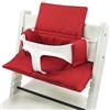 BambiniWelt by Rafael K. BAMBINIWELT - Fodera di ricambio per seggiolone/sedia per bambini Stokke Tripp Trapp, riduttore di seduta (MELIERT ROSSO ORGI.) XX