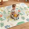 CASABEL Tappeto Gioco Evolutivo 180×150 cm, Pieghevole, Impermeabile e Spesso, Fantasia Giungla, Grande Formato, Colorato, Facile da Riporre e Trasportare