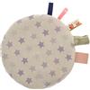 Ferocity Cuscino termico tondo di noccioli di ciliegia trattamento a freddo/calore ideale per neonati e bambini piccoli fullprint fronte retro Stelle viola Purple Stars [088]