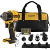 DEWALT Trapano Avvitatore Multi-Testa 18V XR con 4 Teste Intercambiabili, Borsa Morbida e Set inserti con 10 Pezzi da 57mm PH & PZ FLEXTORQ per Avvitatura, solo Utensile, DCD803KN-XJ