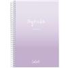 Casterli -AGENDA SCUOLA 2024-25 BASIC Colore lilla, vista settimanale, verticale, formato A5, carta 70g, copertina in polipropilene opaco, colori assortiti, 148 x 210 mm