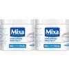 Mixa Crema Idratante Rinforzante, Per Pelli Sensibili e Molto Secche, Pelle Idratata a Fondo, Con il 10% di Ceramidi, Glicerina e Squalano, Senza Profumo, Ceramide Protect, 400 ml (Confezione da 2)