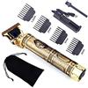 Andowl Tagliacapelli Uomo, Trimmer Gold, Tagliacapelli Uomo Professionale Ricaricabile Senza Fili macchinetta per capelli Rifinitore Rasoio Elettrico Barba T-Blade Regolabarba Uomo 3 Pettini Guida