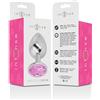 Generico Intense Plug Anale in Metallo con Cristallo Rosa, Misura S, Gioiello Intimo (M)