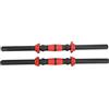 Generic Set di Manubri Antiscivolo da 50 Cm per Allenamento in Palestra a Casa, Maniglie per Sollevamento Pesi per Braccia e Spalle, Materiale PP+gomma, 2 Barre 4 Dadi