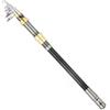 Sawhamale Canna telescopica in carbonio per Surf Rock e pesca d'acqua dolce pesante, design portatile con pieghevole 44 cm misura chiusa (2,4 m grigio)
