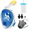 KLLJ Maschera integrale con tubo di respirazione, snorkeling set a secco, anti-appannamento