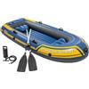 Intex 68370NP - Canotto Gonfiabile Challenger 3, 3 posti, con Accessori, PVC, Blu, 295x137x43 cm