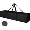 Tceapoo Borsa portatile per asta di tenda, 100/120/150 cm, impermeabile, per il trasporto, per canna da pesca, roulotte, telaio, Nero , 150x20x20cm, Universale
