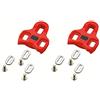 Fpd AXCT0030 Kit PLACCHETTE Rosse 9° COMPATIBILI Look KEO Pedali Bici da Corsa