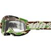 100% Maschera Strata 2 War Camo - Lente Trasparente