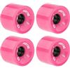 predolo 4pcs 70mm Longboard PU Sostituzione Ruota Skateboard 78A Durezza Ruote Cruising Wheel ABEC- Rivestimento Esterno, Rosa