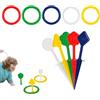 ETUCYNG Anelli colorati che lanciano gioco, giocattolo anelli da lancio in spiaggia | Kids Education Rings Colorful Game di lancio,Attività sportive interattive genitore-figlio per il pensiero logico