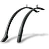 SKS GERMANY VELO 42 URBAN 28 set di parafanghi, parafanghi per bici (accessori con fissaggio universale, protezione ottimale dagli schizzi, plastica ad alte prestazioni, per tutte superfici), nero