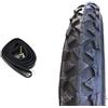 CSM 1 COPERTONE Nero per Bici Bicicletta 12 1/2 x 1.75 x 2 1/4 + 1 Camera d'Aria