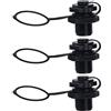 AIRFUL 3 Pezzi 3 in 1 Valvola per Gommoni, Spine a Spirale per Barche Gonfiabili, Valvola dell'Aria Gonfiabile Valvola Universale Ricambio Adatto per Kayak, Gommone, Barche da Piscina, Barche a Vela
