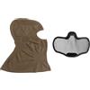 Generic Passamontagna Integrale Maschera Airsoft con Visiera in Rete D'acciaio, Protezione Solare e Traspirante, Attrezzatura Tattica per CS, Paintballe e Cosplay(Brown)