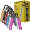 GRIPZILLA Grip Strength Trainer 22,7-136,1 kg, confezione da 6, rosa + argento + blu + rosso + giallo + nero