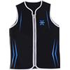 Milageto Gilet per Muta in Neoprene 3mm Zipper Muta da Sub Senza Maniche per Uomo - Nero, M