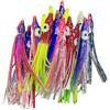 Jotekonoby Glow Eyes - Set di esche da pesca per pesca in acqua salata, 20 pezzi, con gonna morbida a forma di calamari, 6 cm, con esca