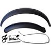 LPHFDCS Parafango MTB Parafango for Bici da Neve da 26 Pollici *4.0, Bicicletta grassa/Bici da Spiaggia, parafango all-Inclusive da 110 mm, Accessori for Biciclette Parafango Bici(Black 26inch)