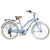 Via Veneto Bazam - Bicicletta Cruiser Donna Sun on the Beach Lady 26" Cambio a 6 Velocità, Taglia 43, Light Blue, Retrò Vintage in Alluminio | VV790L
