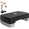 Generico Step Aerobico | Stepper Regolabile In Altezza Per Esercizi,Pedana Antiscivolo Da 45 Cm Per Allenamento Cardio, Aerobica, Palestra E Casa