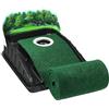 Pzuryhg Green Indoor Golf Trainer, Single Hole Model, Indoor Putting Mat, Golf Mat With Auto Ball Return, Indoor Putting Mat Track For Golf Enthusiasts, Games, Golf Lovers and Practicing