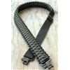dgfweg Cinghia per fucile fatta a mano con Paracord 550 con girelle, regolabile, Black + dark gray