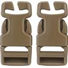 WarmHeartting 2pcs SRB 2.5CM Fibbia a sgancio Laterale per Gilet da Caccia Chest Rig Gear per Aggiungere Cinturino Pals Molle Webbing Connector