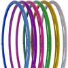 hoopomania Hula Hoop da Circo, Colori Glitter, Ø90cm, Argento