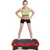 YIFAA Pedana Vibrante, con Bluetooth Audio + USB + Telecomando per Perdita di Peso e Tonificazione del Corpo, 53x32,5x12 cm (Nero-Rosso)