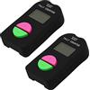 TopHomer 2 contatori elettronici per golf, calcio, digitale, nero, 6,3 x 3,4 x 1,5 cm