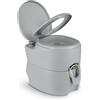 COSTWAY 20L Toilette Portatile con Serbatoio d'Acqua Rimovibile a Maniglia, WC Chimico Comodo per Campeggio, Water Portatile per Adulti e Anziani, Supporto Carico 150kg, 45 x 40 x 42 cm