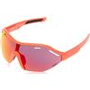 Briko Sirio 2 Lenses Occhiali Sole Ciclismo, Unisex Adulto, Flame Orange, One