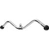 GORILLA SPORTS® Barra Bicipiti - Corta, Curva, Impugnatura in Gomma, Carico 200kg - Lat Machine, Tricipiti, Sbarra Lat Machine, Accessori Palesta, Cavi Allenamento, Barre per Palestra, Trazioni