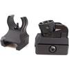 Aimsniper 416HK Flip-Up fisso anteriore posteriore mirino, tattico completamente in metallo, stile ruotabile, per montaggio su guida da 20 mm, nero