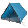 vidaXL Tenda da Campeggio Telaio ad A per 2 Persone Blu Impermeabile