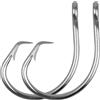 FUSIGO Amo circolare per pesca al tonno, gancio per acqua salata in acciaio inox, 3 pezzi, gambo forte, misura 8/0-28/0 (20 pezzi 16/0)
