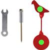 TITA-DONG Bersaglio per Pistola Ad Aria Compressa Piccolo, 3 Mm Tipo Avvitato in Acciaio Bird BB Bersaglio per Pistola Ad Aria Compressa Bersaglio per Fionda, Fucile Ad Aria Compressa in Metallo(Rosso)
