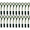 Generico Kit 20 Back Lead Clip Ganci per Piombo Tendi Lenza Affonda Filo Carpfishing
