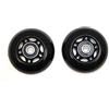 RS-Packaging Storm Case - Kit di conversione Skate Rollen, cuscinetti a sfera ABEC 5, kit ruote, Nero , 24 x 64 mm