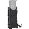 ACEXIER Caricatore tattico Sacchetto 9mm Pistola singolo Mag Bag Molle Torcia elettrica sacchetto Torcia Titolare Caccia Coltello Fondina Tiro (Black)
