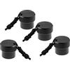 Bumdenuu 4 Pezzi SeRies Immersione Sub- Din Regolatore 1Er Primo Stadio Tappo Antipolvere Snorkeling DIN Serbatoio Valvola Tappo