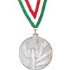 Hole Gadget ® | Medaglia Personalizzata Premiazioni Sportive Medaglie Personalizzate in Metallo da 50 mm con Laccetto e Stampa Inclusi Premio Stock a Scelta per Tutti Gli Sport o Calcio (Argento)
