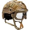 LZAQHMT Set Casco Airsoft Fast Con Occhiali Protettivi Tattici Paintball, Occhiali Protezione Per Gli Occhi Equipaggiamento Militare CS Per Esterni