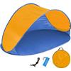 tectake Tenda popup da Spiaggia Protezione UV Sole Automatica 220x120x100cm - Disponibile in Diversi Colori -