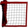 QLS Rete per pallavolo da badminton, con corda in acciaio, pallavolo, spiaggia, giardino, 8,5 x 1 m